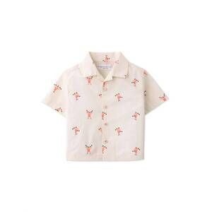 NEW GINGERSNAPS boys wyatt shirt in all over muscle man print